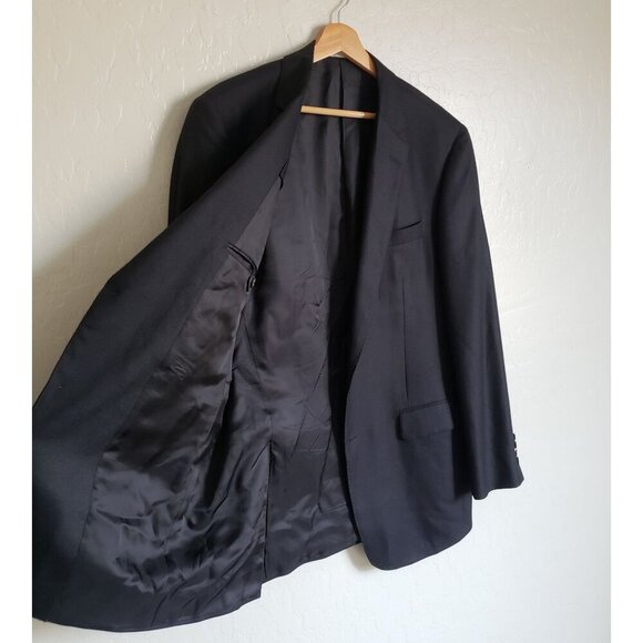 Samuelsohn 100% Cashmere Blazer Jacket Black Size Mens 42 Tall J.P.Tilford Italy - Picture 7 of 11